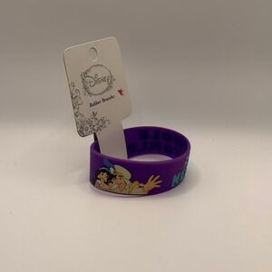 Disney Loungefly Aladdin A Whole New World Purple Rubber Bracelet NWT